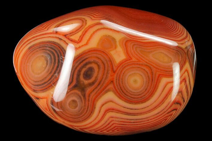 Polished, Banded Carnelian Agate - Madagascar #145941